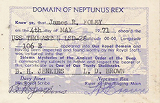 Shellback Card